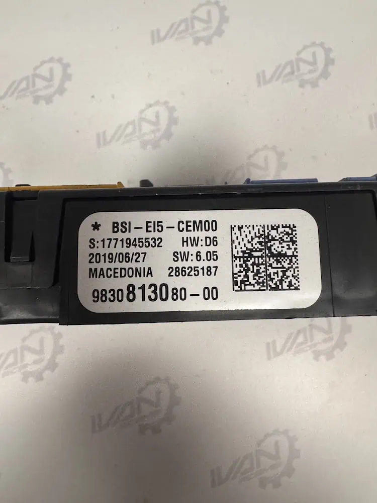 9830813080-2 Body Computer BSI Citroen C5 - Peugeot 5008 - 9830813080