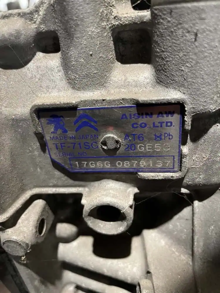 Cambio automatico Citroen/Peugeot 1.6 HDI - TF71SC - 20GE53