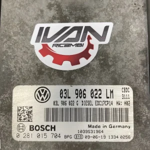0281015704-2 Centralina Motore Volkswagen Golf Plus 2.0 TDI - 0281015704