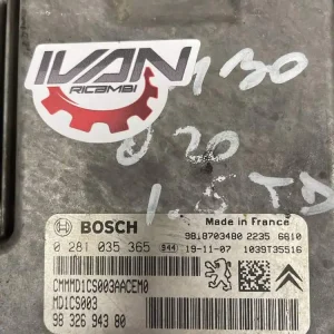 0281035365-2 Centralina Motore Citroen Peugeot Opel - 0281035365