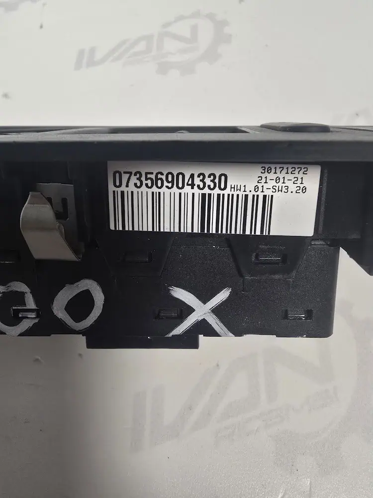Pulsantiera Alzacristalli Anteriore SX Fiat 500 X – 07356904330
