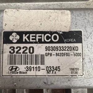 3911003345-2 Centralina Motore Hyundai i20 1.2 Benzina - 3911003345