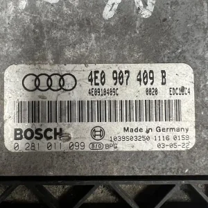 4E0907409B-2 Centralina Motore Audi A8 4.0 TDI - 4E0907409B - 0281011099