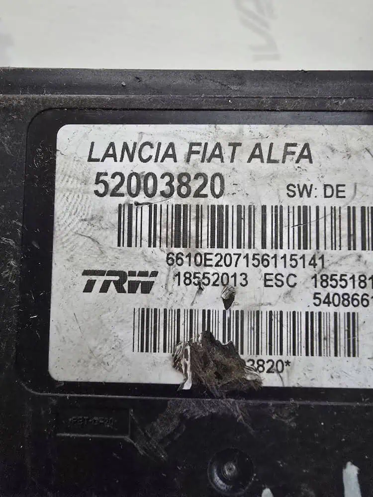 Centralina Pompa ABS Fiat 500L 1.3 MJ - 52003820