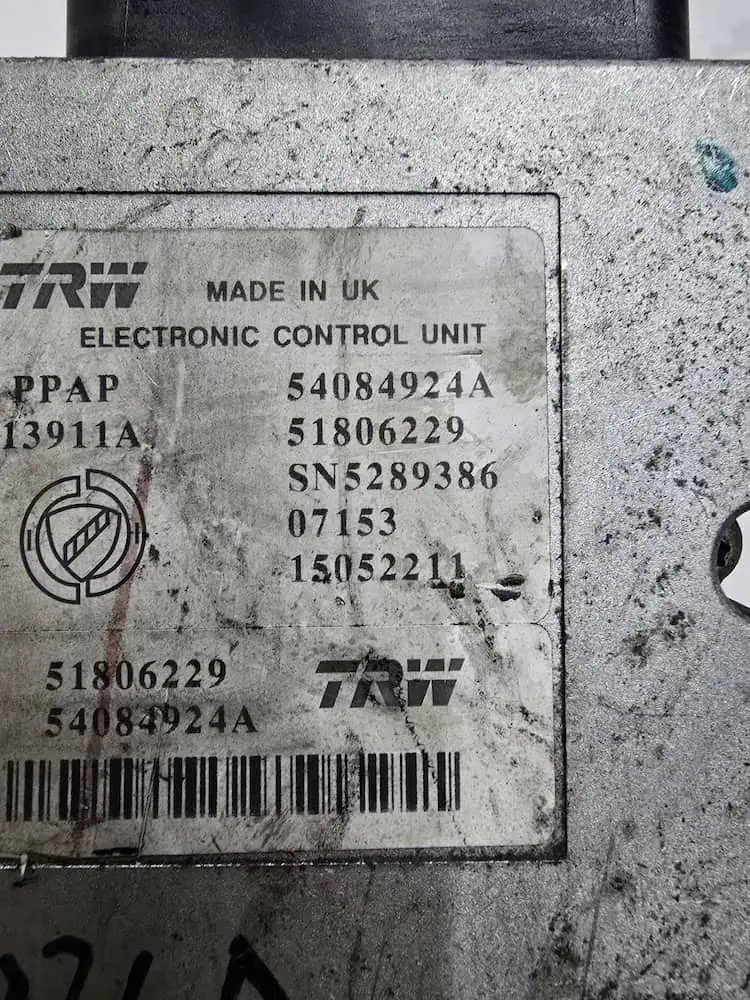 54084924A-3 Centralina Pompa ABS Lancia Ypsilon 1° Serie - 54084924A