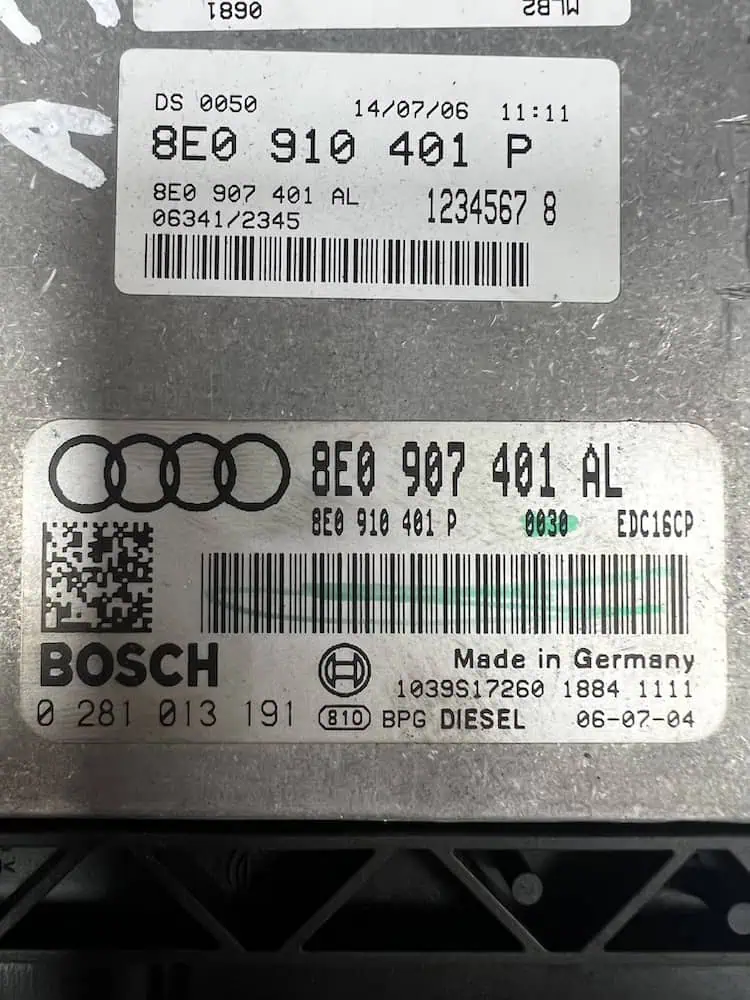 8EO907401AL-2 Centralina Motore Audi A4 3.0 TDI - 8EO907401AL