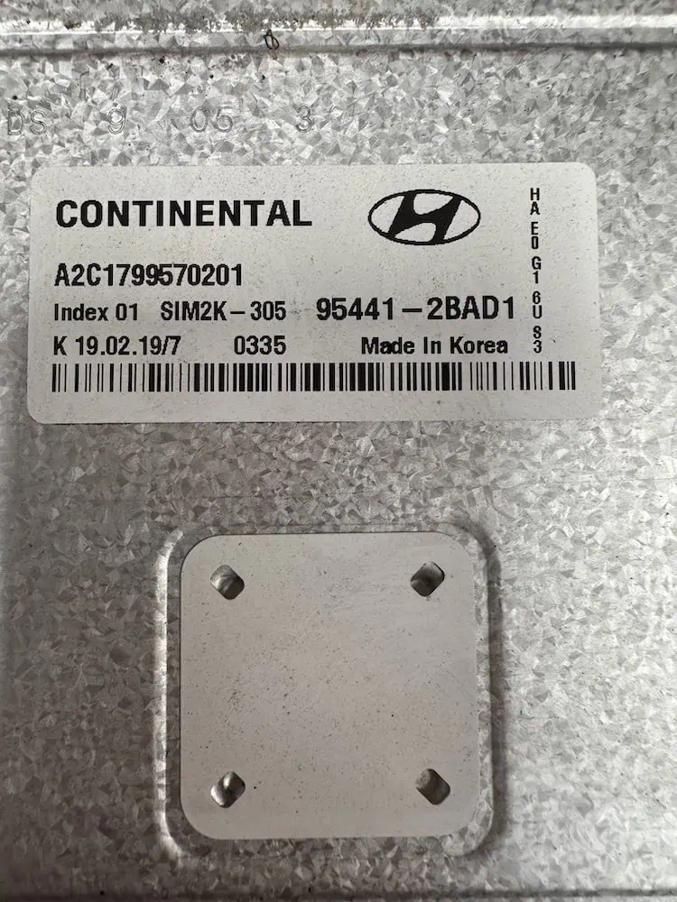 Centralina Motore Hyundai Ioniq 1.6 GDI - 954412BAD1