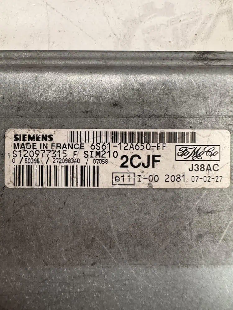 S120977315F-2 Centralina Motore Ford Fiesta Fusion - S120977315F