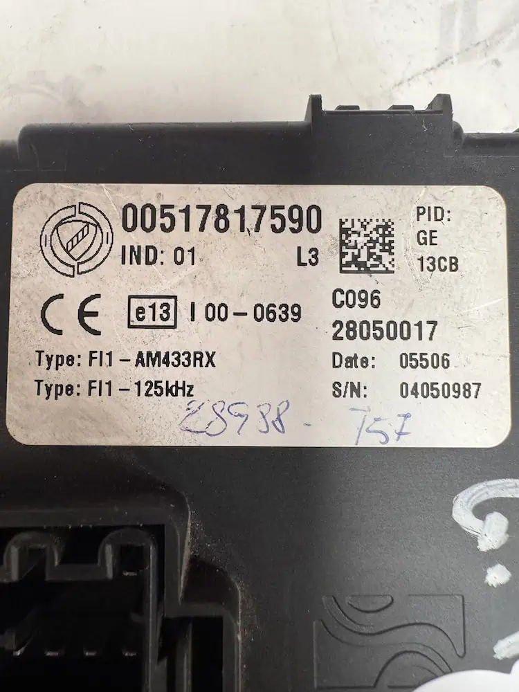 Centralina Body Computer Fiat Grande Punto 1.3 MTJ - 00517817590