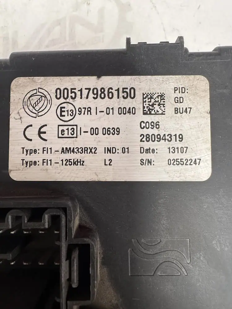 Centralina Body Computer Fiat Grande Punto 88 KW 1.9 Diesel - 00517986150