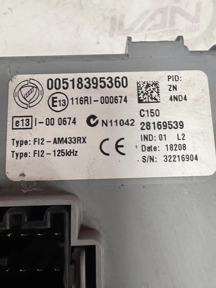 Centralina Body Computer Fiat 500 1.2 Benzina - 00518395360