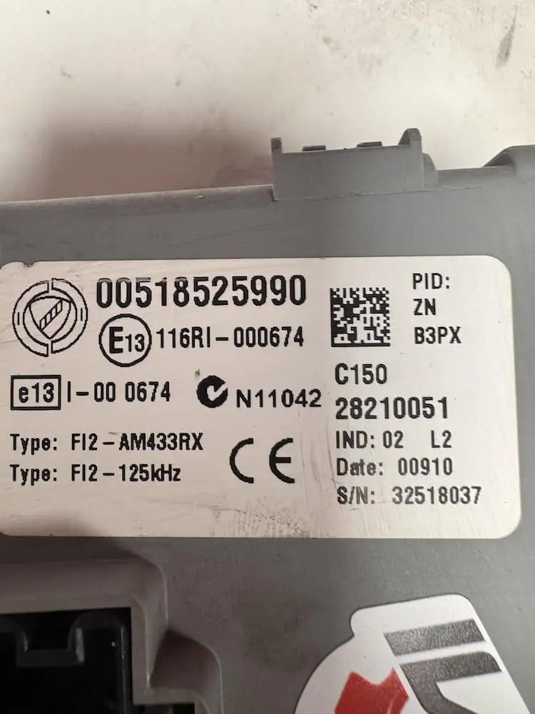 00518525990-2 Centralina Body Computer Fiat 500 1.3 Diesel 55 KW - 00518525990