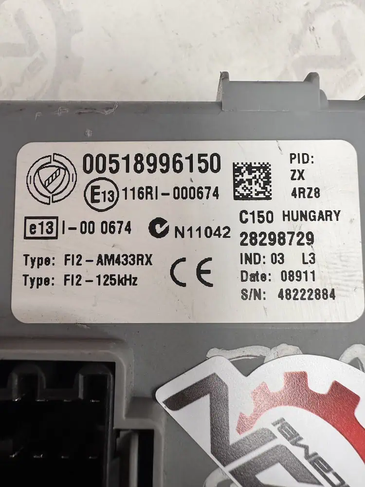 00518996150-2 Centralina Body Computer Fiat 500 0.9 Benzina 63 KW - 00518996150