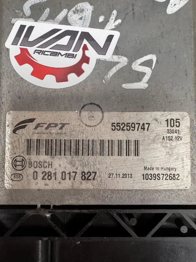 Centralina Motore Fiat 500L 1.6 MTJ - 0281017827