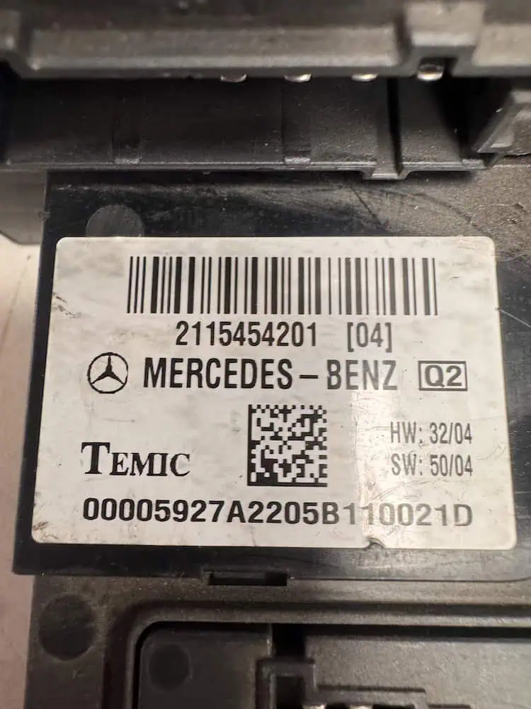 2115454201-2 Centralina Body Computer Mercedes-Benz Classe E 2.7 CDI - 2115454201