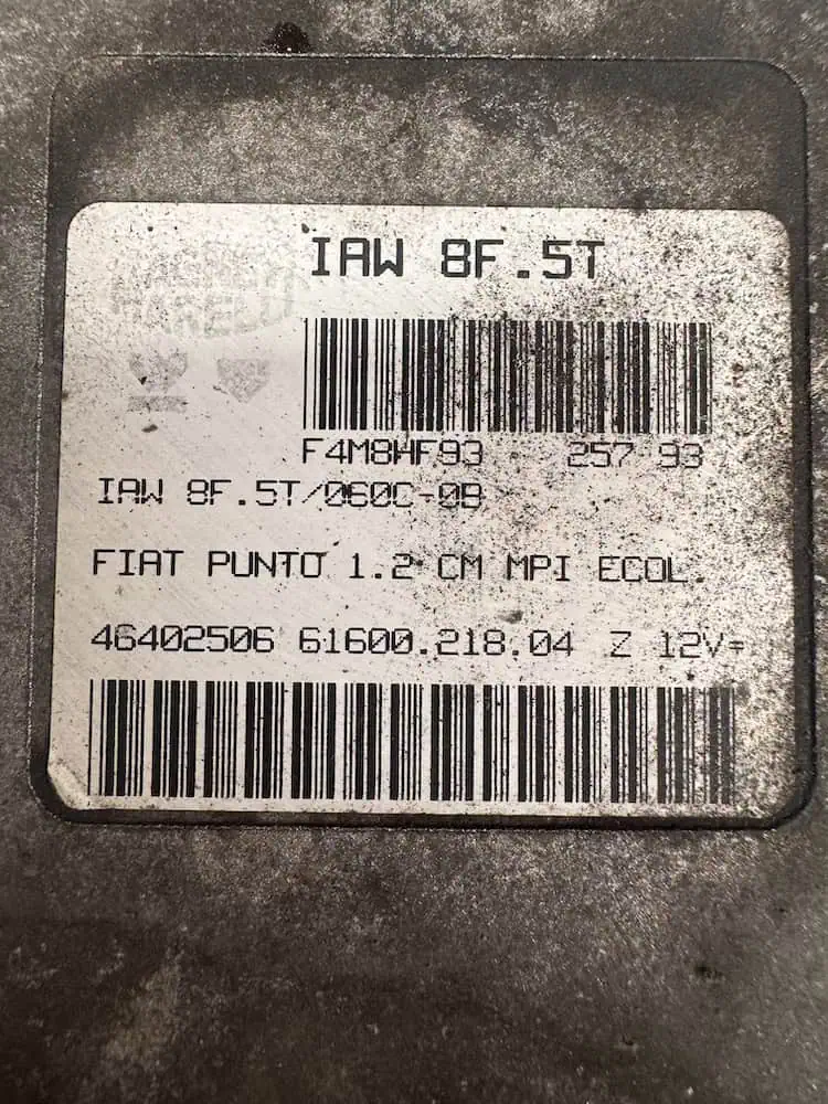 46402506-2 Centralina Motore Fiat Punto 1.2 Benzina - 46402506