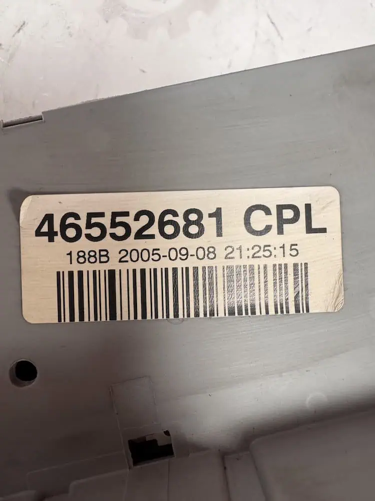 46552681-2 Centralina Body Computer Fiat Punto 1.3 Multijet - 46552681