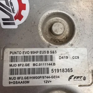 Centralina Motore Fiat Grande Punto 1.3 JTD - 51918365
