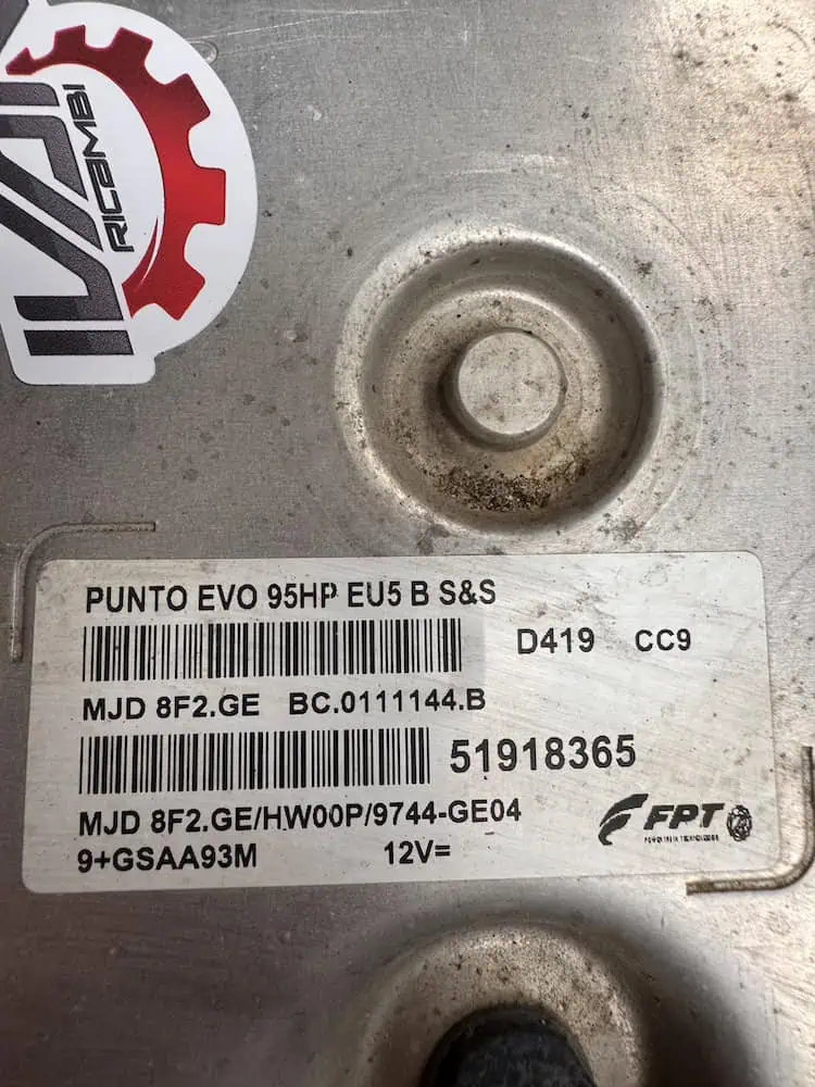 Centralina Motore Fiat Grande Punto 1.3 JTD - 51918365