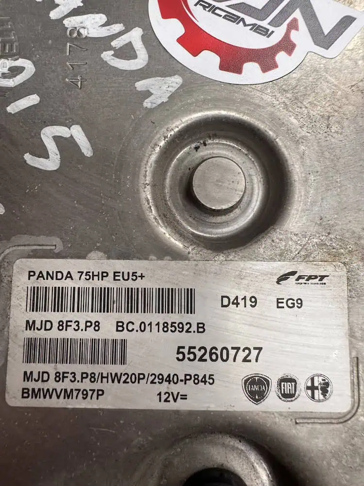 Centralina Motore Fiat Panda 312 1.3 MTJ - 55260727