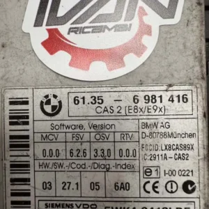 5WK49412LBF-2 Centralina Comfort Bmw 320d 16V Diesel (120kw) - 5WK49412LBF