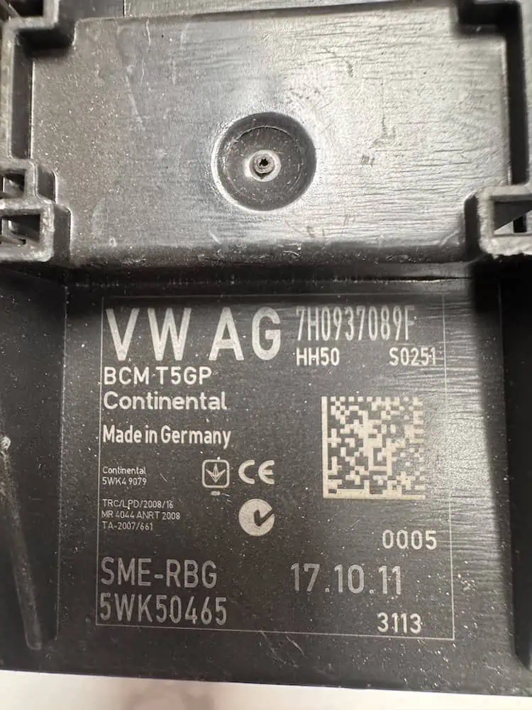 Centralina Body Computer Seat Ibiza 1.2 (51kw) - 5WK50465