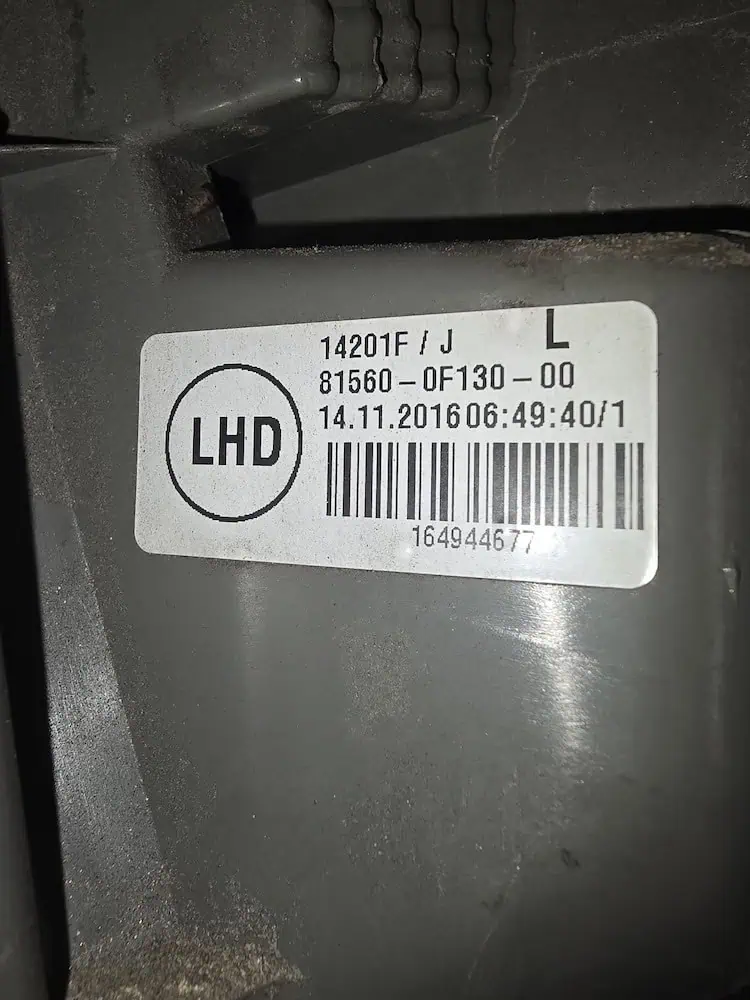 Stop/Fanale Posteriore SX Toyota Verso 1.6 - 815600F13000