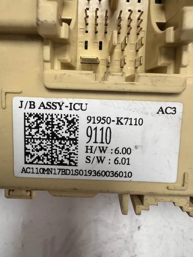 Centralina Body Computer Hyundai i10 1.0 Benzina (49kw) - 91950K7110