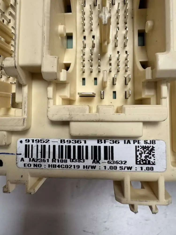 Centralina Body Computer Hyundai II i10 1.0 12V (49kw) - 91952B9361