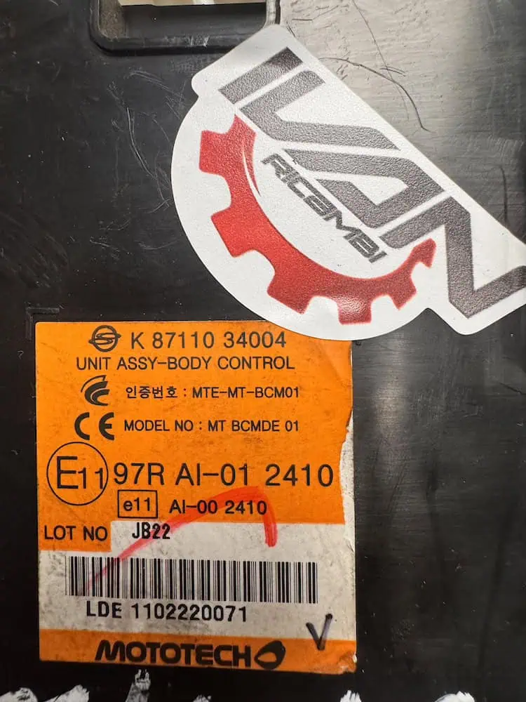 Centralina Body Computer SsangYong Korando 2.0 XDI (129kw) - K8711034004