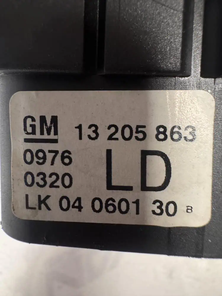 13205863-2 Interruttore Luci Opel Zafira B 1.7 CDTI (81kw) - 13205863