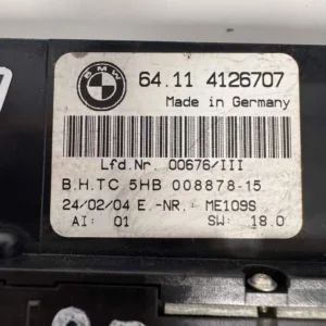 64114126707-2 Comando Clima Bmw Serie 3 (E46) 320d (110kw) - 64114126707