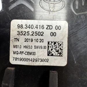 98340416ZD-2 Comando Clima Citroen Jumpy 2.0 16V HDI (110kw) - 98340416ZD