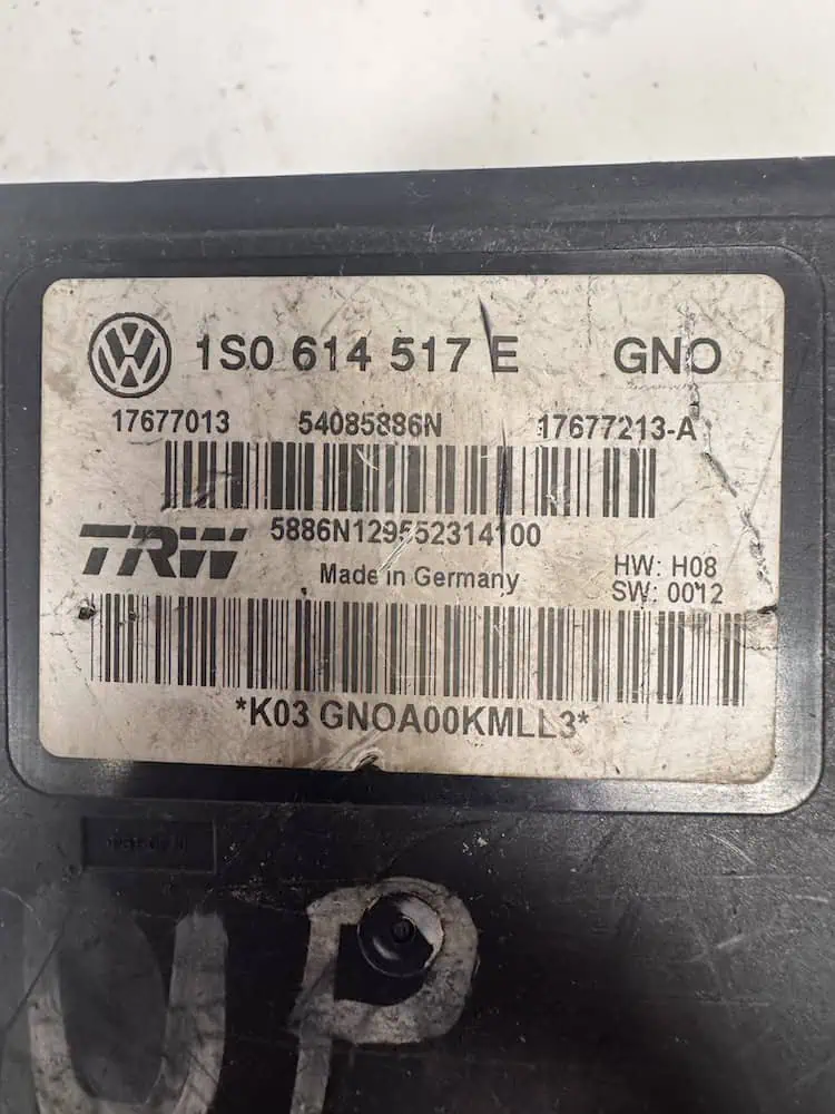 1S0614517E-2 Centralina Pompa ABS Volkswagen UP 1.0 12V (50kw) - 1S0614517E