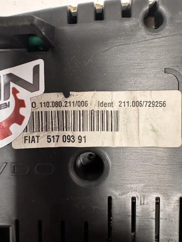 51709391-2 Quadro Strumenti Lancia Ypsilon 1.3 16V MJT (51kw) - 51709391