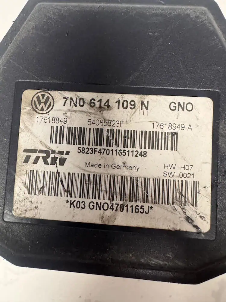 Centralina Pompa ABS Volkswagen Sharan 2.0 TDI (103kw) - 7N0614109N