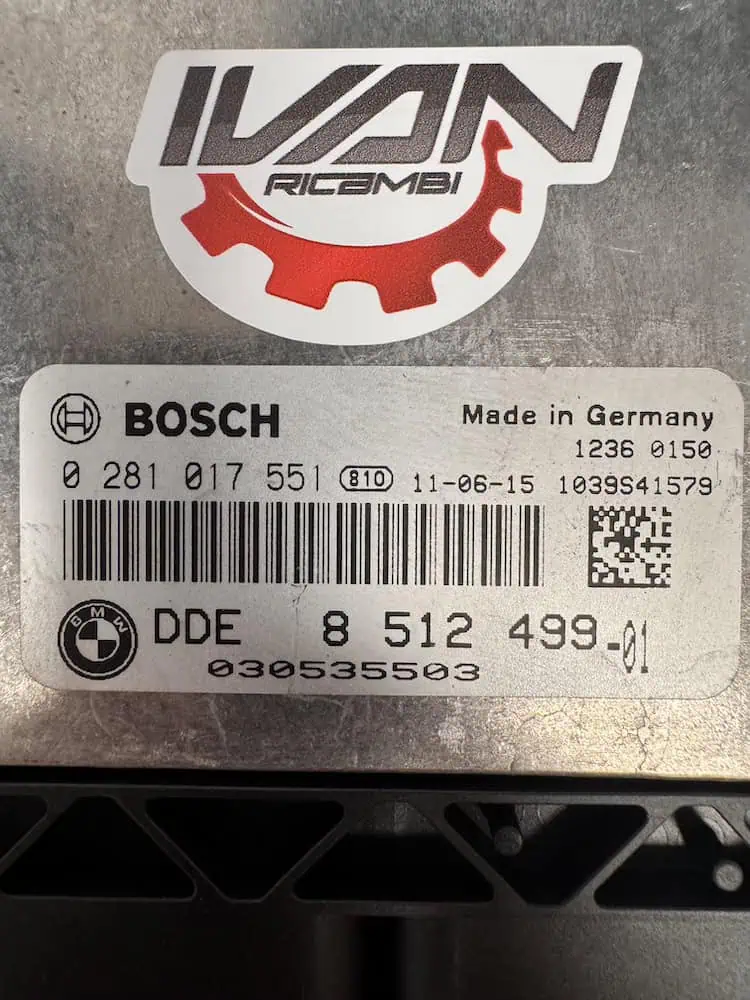0281017551-2 Centralina Motore Bmw X1 2.0 (105kw) - 0281017551