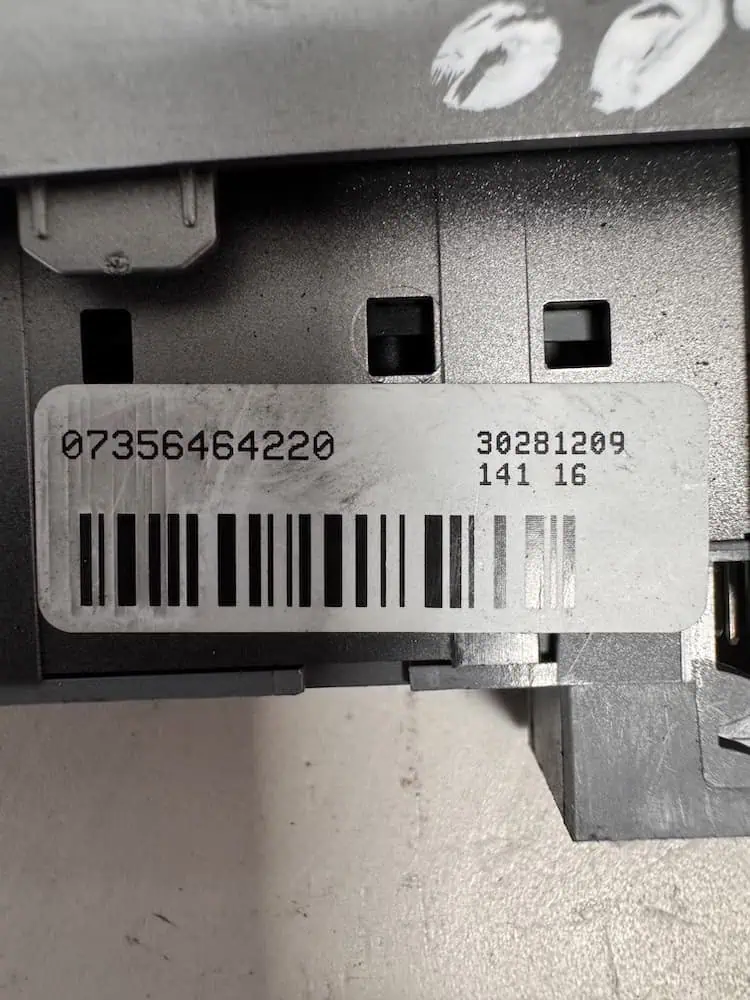 07356464220-2 Pulsantiera Centrale Fiat Tipo 1.6 MJT (88kw) - 07356464220