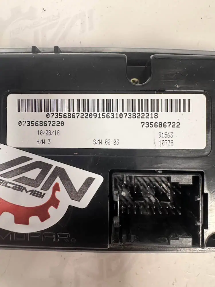 Comando Clima Fiat 500 X 1.6 16V MJT (77kw) - 07356867220