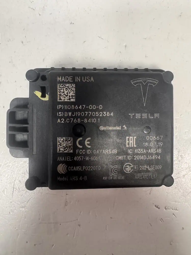 Sensore Radar Anticollisione Tesla Model 3 - 110864700D