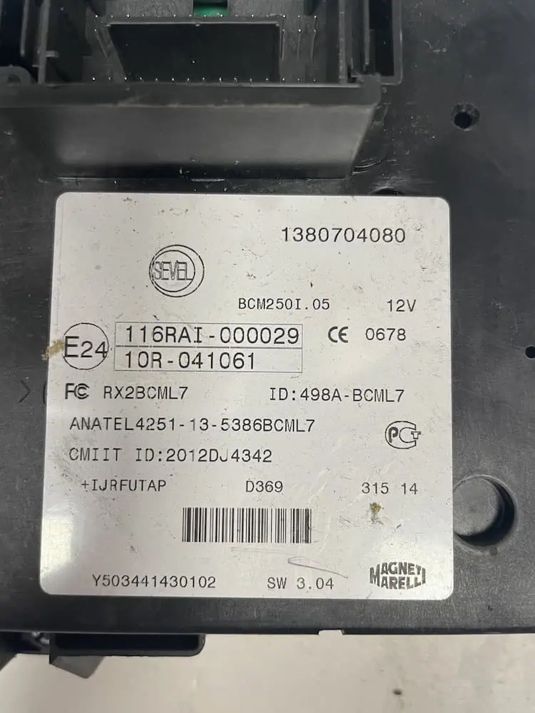 Centralina Comfort Fiat Ducato 2.3 MJT (130kw) - 1380704080