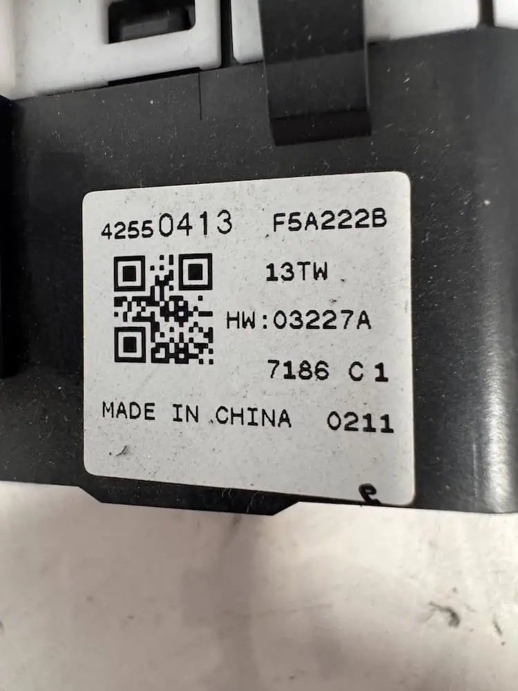 42550413-2 Interruttore Pulsante Opel Mokka X 1.6 CDTi (81kw) - 42550413