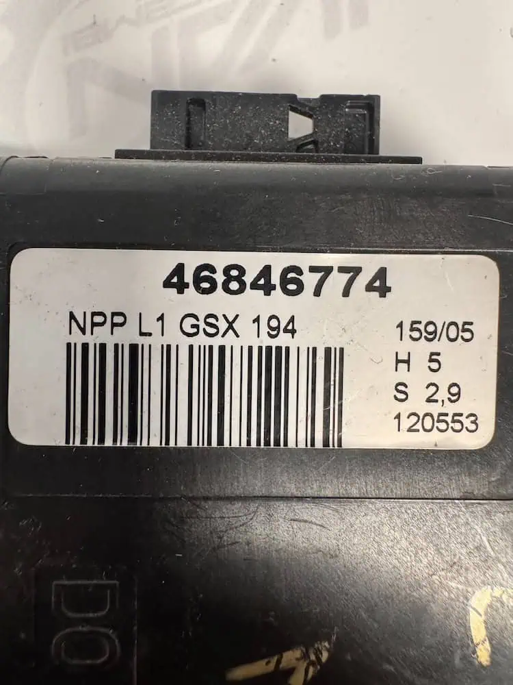 46846774-2 Centralina Alzavetro Anteriore DX Fiat Croma 1.9 MJT (110kw) - 46846774