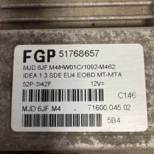 Centralina Motore Fiat Idea 1.3 Multijet (51kw) - 51768657