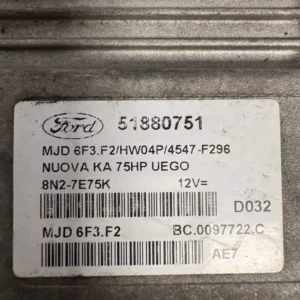 Centralina Motore Ford Ka 1.3 TDCi (55kw) - 51880751