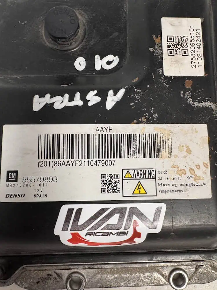 Centralina Motore Opel Astra J 1.7 CDTI (92kw) - 55579893