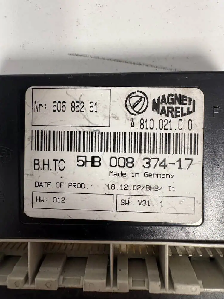 Centralina Climatizzatore Lancia Thesis 2.4 JTD (110kw) - 5HB00837417