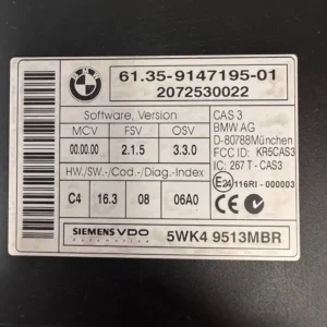 6135914719501-2 Centralina Comfort Bmw Serie 1 118d (105kw) - 6135914719501