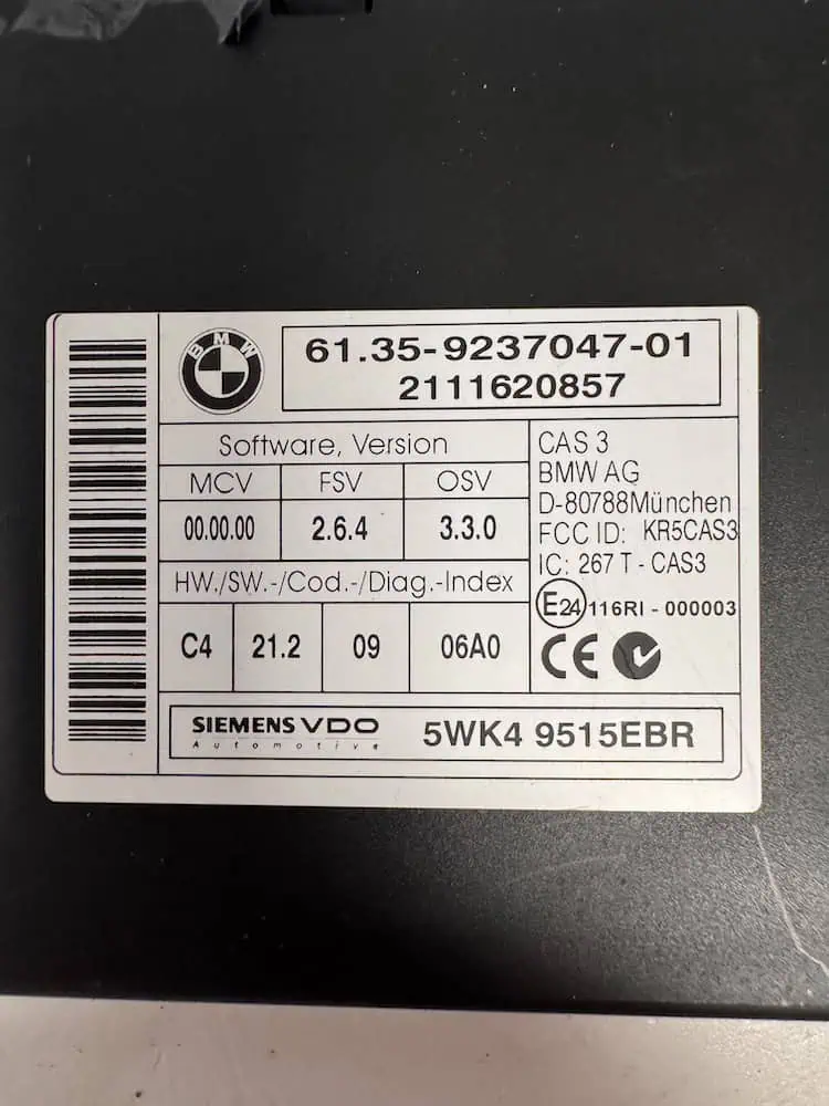 6135923704701-2 Centralina Comfort Bmw Serie 3 320d (120kw) - 6135923704701