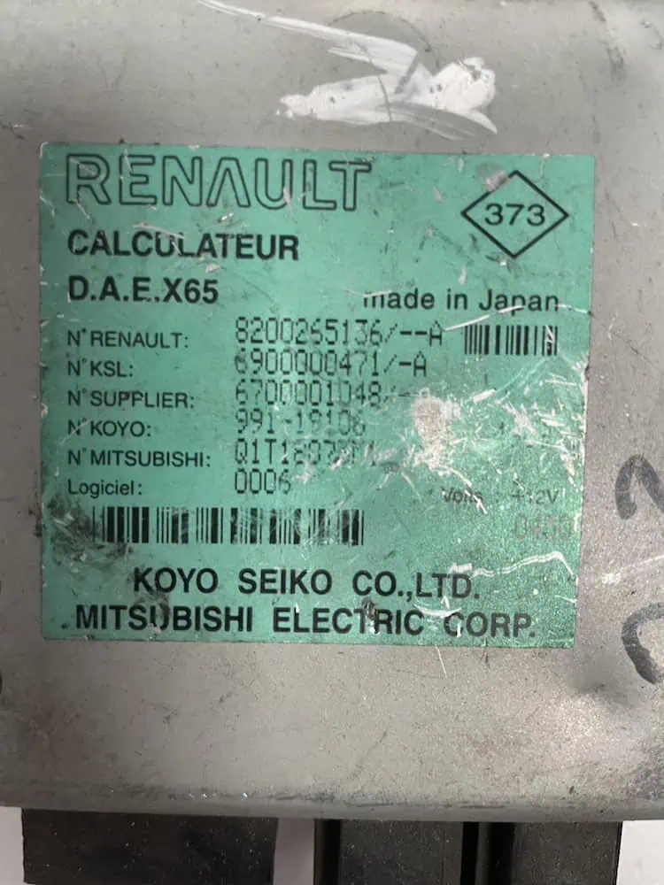 Centralina Servosterzo Renault Clio 1.5 dCi (63kw) - 8200265136